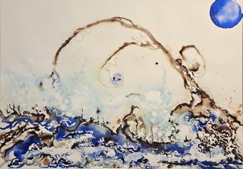 Un arbre mâle après une douce pluie