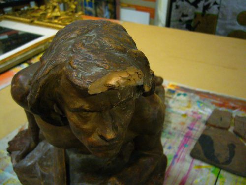 Réparation statue