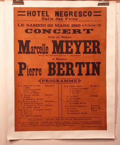 Affiche Negresco 1919
