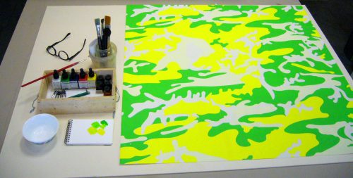 Sérigraphie Wahrol, dégât des eaux